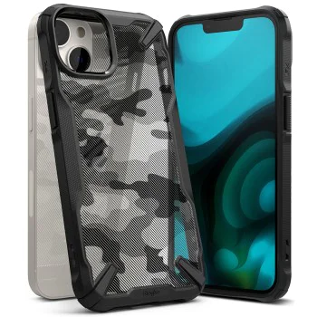 Калъф за iPhone 14 Plus - Ringke Fusion X Design - Camo Black