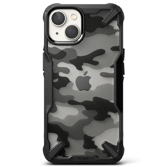 Калъф за iPhone 14 Plus - Ringke Fusion X Design - Camo Black