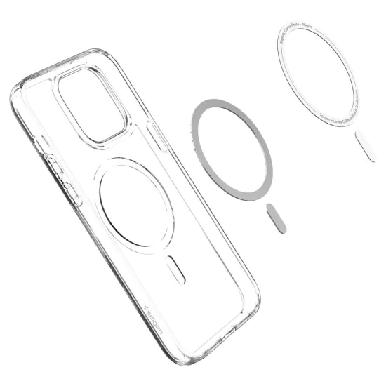 Калъф за iPhone 14 Pro - Spigen - Ultra Hybrid MagSafe - Бял