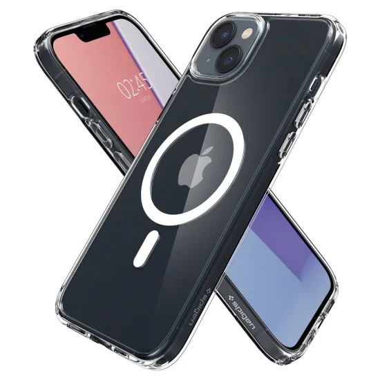 Калъф за iPhone 14 - Spigen - Ultra Hybrid MagSafe - Бял
