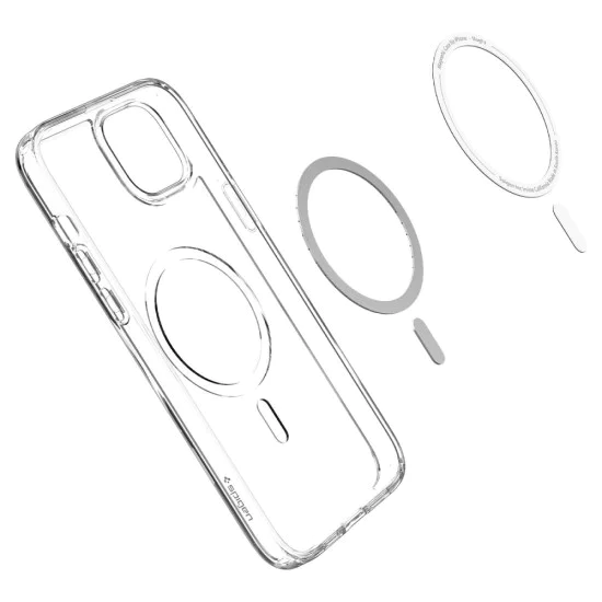Калъф за iPhone 14 - Spigen - Ultra Hybrid MagSafe - Бял