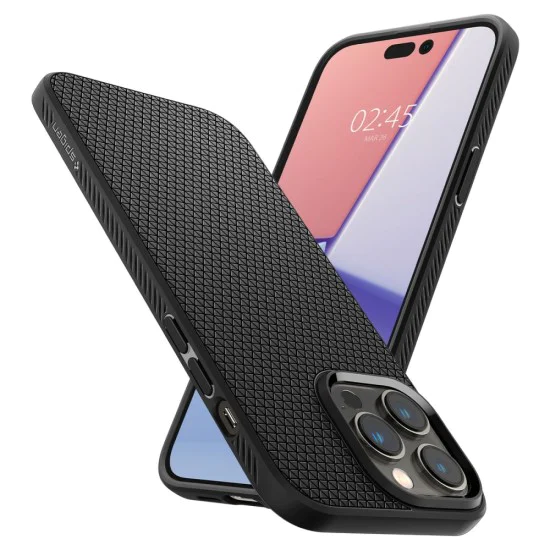 Калъф за iPhone 14 Pro - Spigen Liquid Air - Matte Black