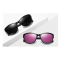 Дамски слънчеви очила - (A572) - Черни / Сиви