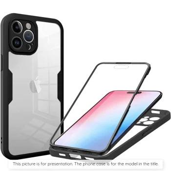 Калъф за Oppo A5 4G - Techsuit - ColorVerse 360 ​​Series + Screen Protector - Черен