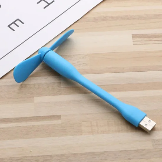Преносим USB вентилатор, 5V - (TUF1) - син