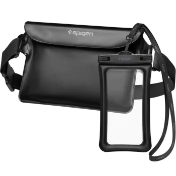 Подводен калъф + чанта - Spigen Waist Bag & Waterproof Case A621 - Черен