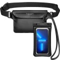 Подводен калъф + чанта - Spigen Waist Bag & Waterproof Case A621 - Черен