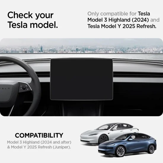 Адаптер за ароматизатор Spigen (2 бр.) Car Air Freshener Adapter (ACP10164) - за Tesla Model 3 Highland / Model Y Juniper, със самозалепваща лента - Черен