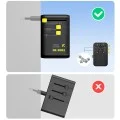 Адаптер за пътуване Baseus PicoGo AG11 (E0307F00) - с прибиращ се Type-C кабел, 2x AC, 2x USB, USB-C, 45W, универсален - Черен