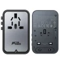 Адаптер за пътуване Z1 – Acefast, 3x Type-C, 2x USB, GaN, EU/UK/AUS/US, PD75W, многофункционално бързо зарядно устройство – черно