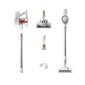 Акумулаторна прахосмукачка Deerma VCAD114 (DEM-G40s Max) - със зелена светлина, HEPA, LED, 22.000Pa, 180W, 2200mAh, 0.5L - Бял