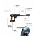 Yesido - Cordless Pressure Washer (VC18) - with Foam Despenser, 0.9MPa Pressure, 4L/min Flow Rate, 22.000RPM - Black