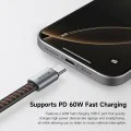 Аудио адаптер Mcdodo (CA-3120) - USB-C към USB-C и DC 3.5mm, PD60W, Premium Sound Quality, Алуминиева сплав/Найлон, 0.1м - Сив