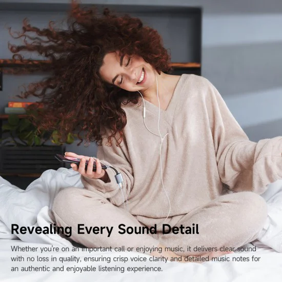 Аудио адаптер Mcdodo (CA-3120) - USB-C към USB-C и DC 3.5mm, PD60W, Premium Sound Quality, Алуминиева сплав/Найлон, 0.1м - Сив