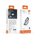 Аудио адаптер Mcdodo (CA-3120) - USB-C към USB-C и DC 3.5mm, PD60W, Premium Sound Quality, Алуминиева сплав/Найлон, 0.1м - Сив