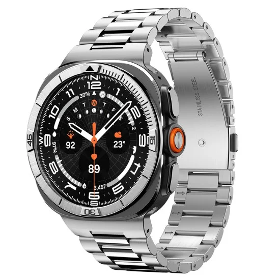 Безел Spigen Bezel Tune Pilot (ACS11616) - Samsung Galaxy Watch Ultra 2, неръждаема стомана - Сребрист