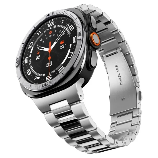 Безел Spigen Bezel Tune Pilot (ACS11616) - Samsung Galaxy Watch Ultra 2, неръждаема стомана - Сребрист