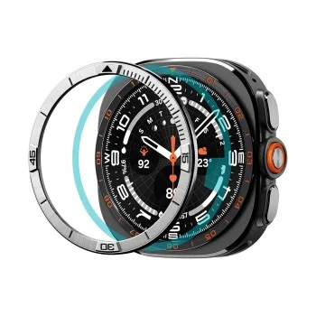 Безел Spigen Bezel Tune Pilot (ACS11616) - Samsung Galaxy Watch Ultra 2, неръждаема стомана - Сребрист