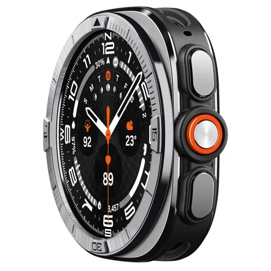 Безел Spigen Bezel Tune Pilot (ACS11616) - Samsung Galaxy Watch Ultra 2, неръждаема стомана - Сребрист