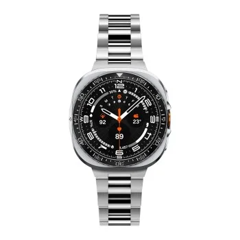 Безел Spigen Bezel Tune Pro Pilot (ACS11618) - Samsung Galaxy Watch Ultra 2, неръждаема стомана - Сребрист