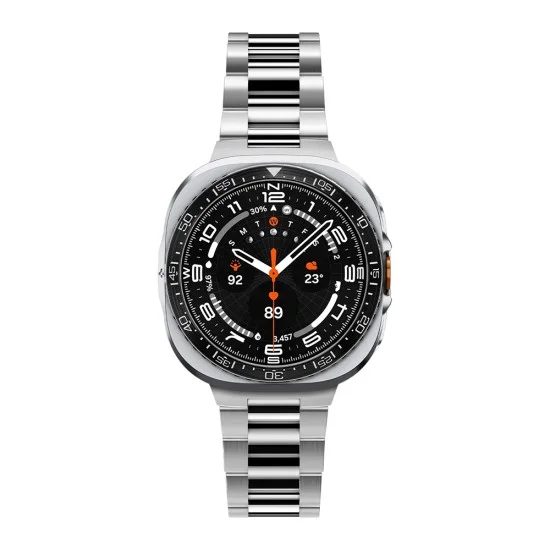 Безел Spigen Bezel Tune Pro Pilot (ACS11618) - Samsung Galaxy Watch Ultra 2, неръждаема стомана - Сребрист