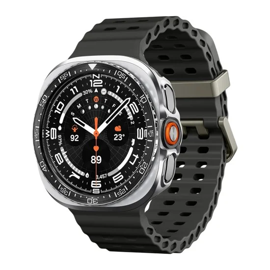 Безел Spigen Bezel Tune Pro Pilot (ACS11618) - Samsung Galaxy Watch Ultra 2, неръждаема стомана - Сребрист