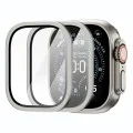 Безел от неръждаема стомана с протектор за дисплей за Apple Watch Ultra 4 / 3 / 2 / 1 (49mm) Bezel Tune with Glass (ACS11595) - Spigen - Сребрист