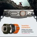 Безел от неръждаема стомана с протектор за дисплей за Apple Watch Ultra 4 / 3 / 2 / 1 (49mm) Bezel Tune with Glass (ACS11595) - Spigen - Сребрист