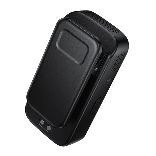 Безжичен брошка микрофон Borofone Lemai (BFK17) (2 броя в комплект) - USB-C, калъф за зареждане, шумопотискане, ненасочен - Черен