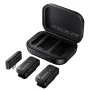 Безжичен брошка микрофон Borofone Lemai (BFK17) (2 броя в комплект) - USB-C, калъф за зареждане, шумопотискане, ненасочен - Черен