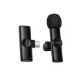 Безжичен брошка микрофон Borofone Winner (BFK16) - USB-C, ненасочен, шумопотискане, Plug&Play - Черен