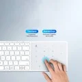 Безжична клавиатура Dux Ducis Keyboard LK Series - Bluetooth 5.0, универсална, USB-C, 500mAh, английска подредба - Бял