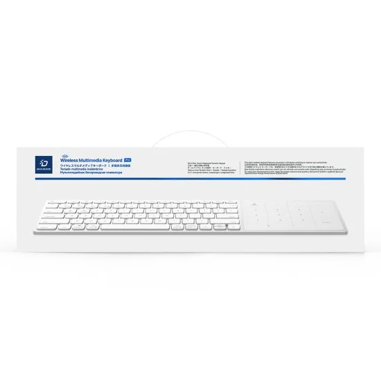 Безжична клавиатура Dux Ducis Keyboard LK Series - Bluetooth 5.0, универсална, USB-C, 500mAh, английска подредба - Бял