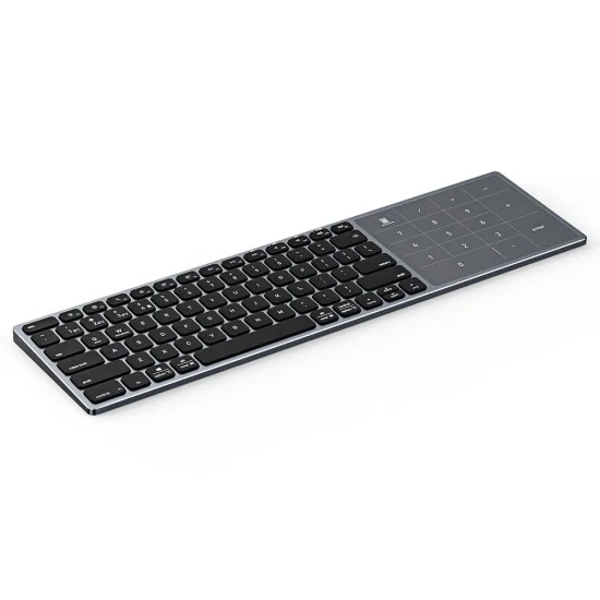 Безжична клавиатура Dux Ducis Keyboard LK Series - Bluetooth 5.0, универсална, USB-C, 500mAh, английска подредба - Черен
