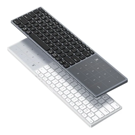 Безжична клавиатура Dux Ducis Keyboard LK Series - Bluetooth 5.0, универсална, USB-C, 500mAh, английска подредба - Черен