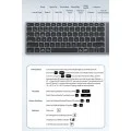 Безжична клавиатура Dux Ducis Keyboard LK Series - Bluetooth 5.0, универсална, USB-C, 500mAh, английска подредба - Черен