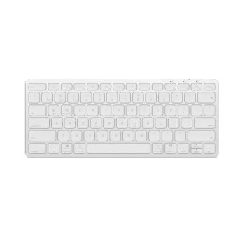 Безжична клавиатура Dux Ducis Keyboard LK Series - Mini, Bluetooth 5.0, универсална, USB-C, 180mAh, английска подредба - Бял