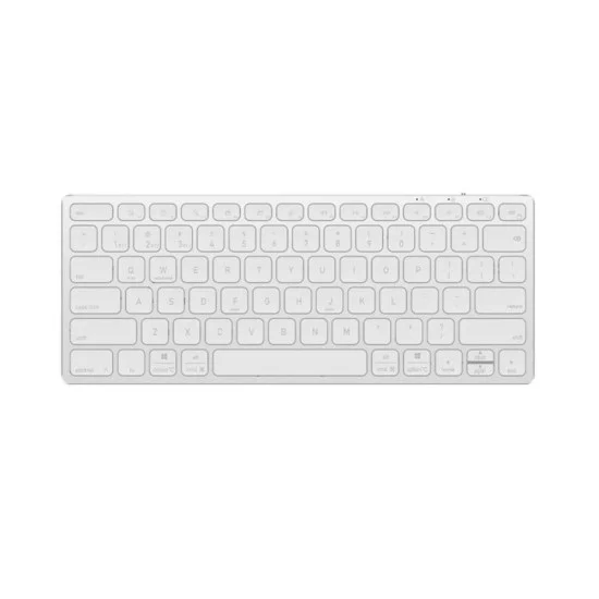 Безжична клавиатура Dux Ducis Keyboard LK Series - Mini, Bluetooth 5.0, универсална, USB-C, 180mAh, английска подредба - Бял