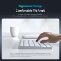 Безжична клавиатура Dux Ducis Keyboard LK Series - Mini, Bluetooth 5.0, универсална, USB-C, 180mAh, английска подредба - Бял