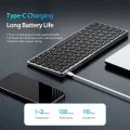 Безжична клавиатура Dux Ducis Keyboard LK Series - Mini, Bluetooth 5.0, универсална, USB-C, 180mAh, английска подредба - Черен