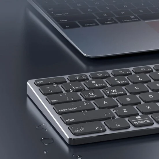 Безжична клавиатура Dux Ducis Keyboard LK Series - Standard, Bluetooth 5.0, универсална, USB-C, 180mAh, английска подредба - Бял