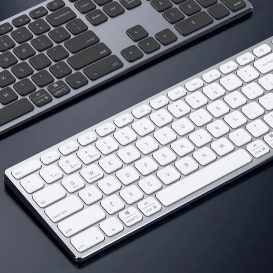 Безжична клавиатура Dux Ducis Keyboard LK Series - Standard, Bluetooth 5.0, универсална, USB-C, 180mAh, английска подредба - Бял