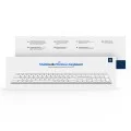 Безжична клавиатура Dux Ducis Keyboard LK Series - Standard, Bluetooth 5.0, универсална, USB-C, 180mAh, английска подредба - Бял