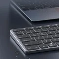 Безжична клавиатура Dux Ducis Keyboard LK Series - Standard, Bluetooth 5.0, универсална, USB-C, 180mAh, английска подредба - Черен
