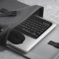 Безжична клавиатура и мишка Techsuit AirCombo (WKM1) - за гейминг, Bluetooth, 7 цвята, 1600 DPI, Type-C - Черни