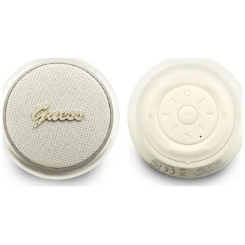 Безжична колонка Guess Speaker Script Metal Logo (GUWSL3PALPLD) - TWS, USB-C, Bluetooth V5.4, 1200mAh, 5W - Златист