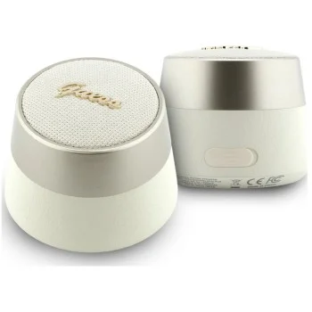 Безжична колонка Guess Speaker Script Metal Logo (GUWSL3PALPLD) - TWS, USB-C, Bluetooth V5.4, 1200mAh, 5W - Златист
