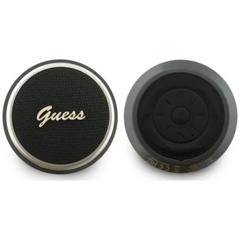 Безжична колонка Guess Speaker Script Metal Logo (GUWSL3PALPLK) - TWS, USB-C, Bluetooth V5.4, 1200mAh, 5W - Черен