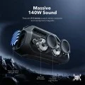 Безжична колонка Wireless Speaker SoundCore Boom 2 Plus (A3134062) - Bluetooth 5.3, 140W, BassUp 2.0, IPX7, RGB Светлини - Anker - Зелен