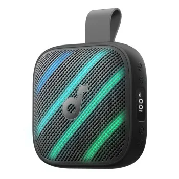 Безжична колонка Wireless Speaker Soundcore Boom Go 3i (D5103010) - Bluetooth 6.0, Индикатор за батерия, BassUp 2.0, IP68, 15W - Anker - Черен
